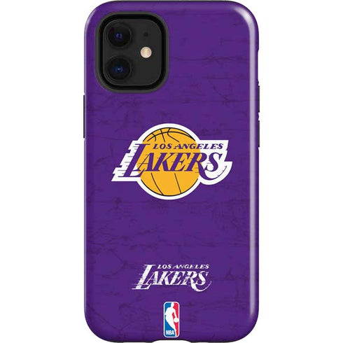 NBA Los Angeles Lakers Purple Primary Logo iPhone 12 Mini Impact Case