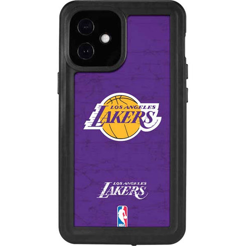 NBA Los Angeles Lakers Purple Primary Logo iPhone 12 Mini Waterproof Case