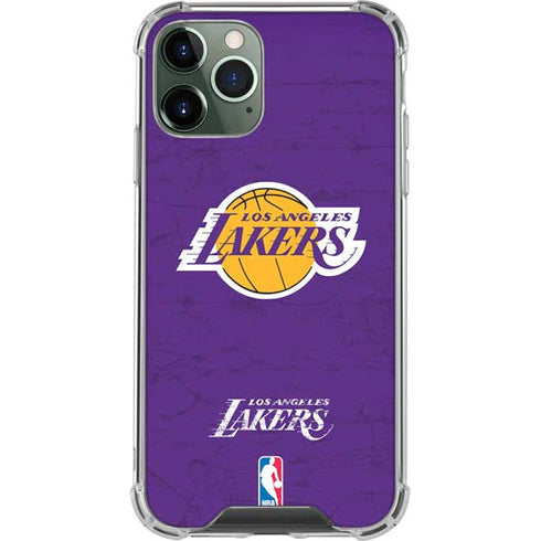 NBA Los Angeles Lakers Purple Primary Logo iPhone 12 Pro Clear Case