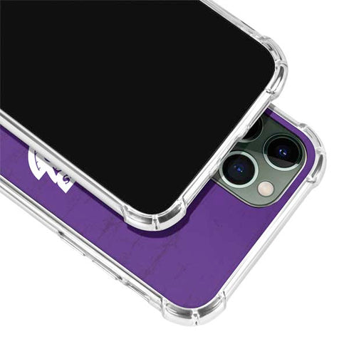 NBA Los Angeles Lakers Purple Primary Logo iPhone 12 Pro Clear Case