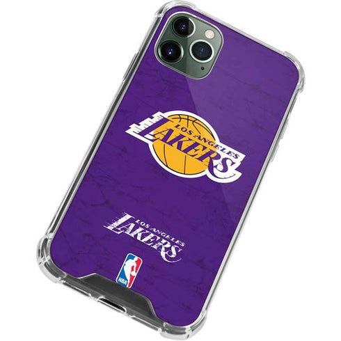 NBA Los Angeles Lakers Purple Primary Logo iPhone 12 Pro Max Clear Case
