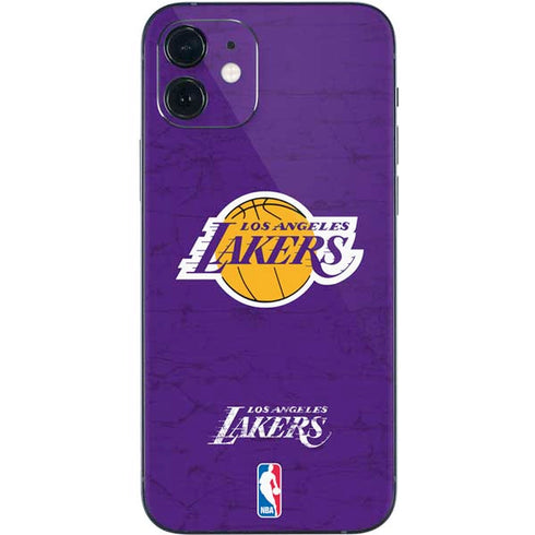 NBA Los Angeles Lakers Purple Primary Logo iPhone 12 Skin