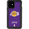 NBA Los Angeles Lakers Purple Primary Logo iPhone 12 Waterproof Case