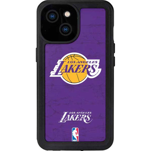 NBA Los Angeles Lakers Purple Primary Logo iPhone 13 Mini Waterproof Case