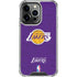 NBA Los Angeles Lakers Purple Primary Logo iPhone 13 Pro Clear Case