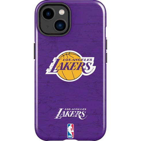 NBA Los Angeles Lakers Purple Primary Logo iPhone 14 Plus Impact Case