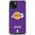 NBA Los Angeles Lakers Purple Primary Logo iPhone 15 Plus Clear Case