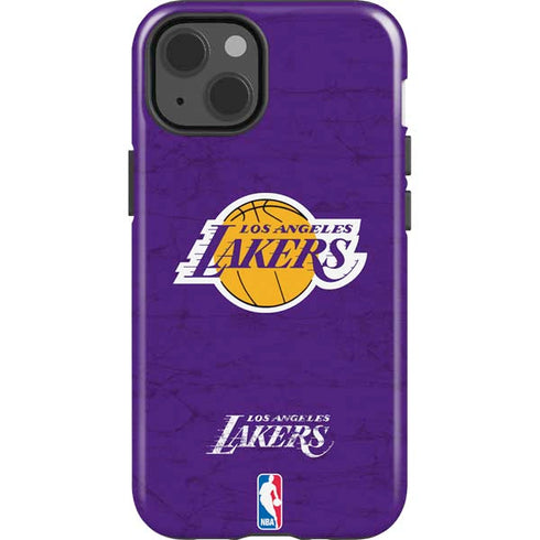 NBA Los Angeles Lakers Purple Primary Logo iPhone 15 Impact Case