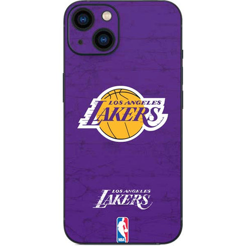 NBA Los Angeles Lakers Purple Primary Logo iPhone 15 Plus Skin