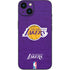 NBA Los Angeles Lakers Purple Primary Logo iPhone 14 Plus Skin