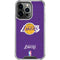 NBA Los Angeles Lakers Purple Primary Logo iPhone 14 Pro Clear Case