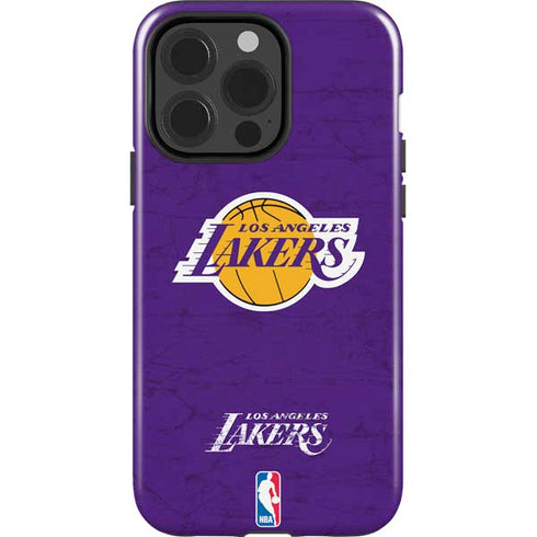 NBA Los Angeles Lakers Purple Primary Logo iPhone 15 Pro Impact Case