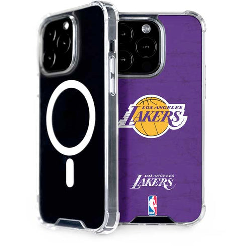 NBA Los Angeles Lakers Purple Primary Logo iPhone 15 Pro MagSafe Case
