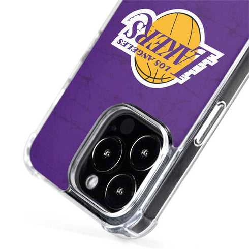 NBA Los Angeles Lakers Purple Primary Logo iPhone 15 Pro MagSafe Case