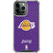 NBA Los Angeles Lakers Purple Primary Logo iPhone 14 Pro Max Clear Case