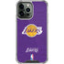 NBA Los Angeles Lakers Purple Primary Logo iPhone 14 Pro Max Clear Case