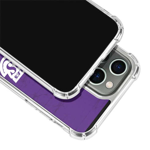 NBA Los Angeles Lakers Purple Primary Logo iPhone 15 Pro Max Clear Case