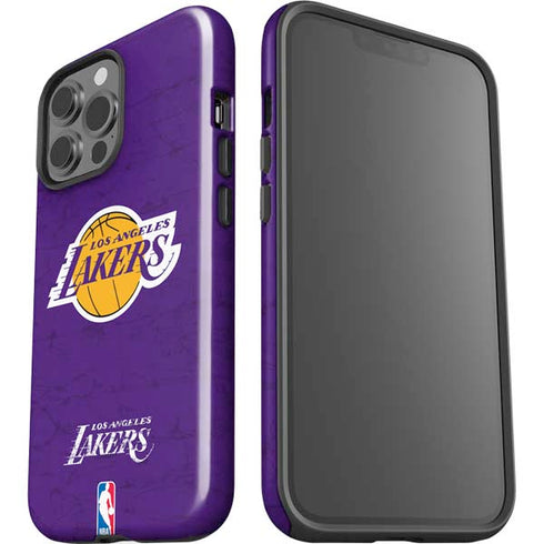 NBA Los Angeles Lakers Purple Primary Logo iPhone 15 Pro Max Impact Case