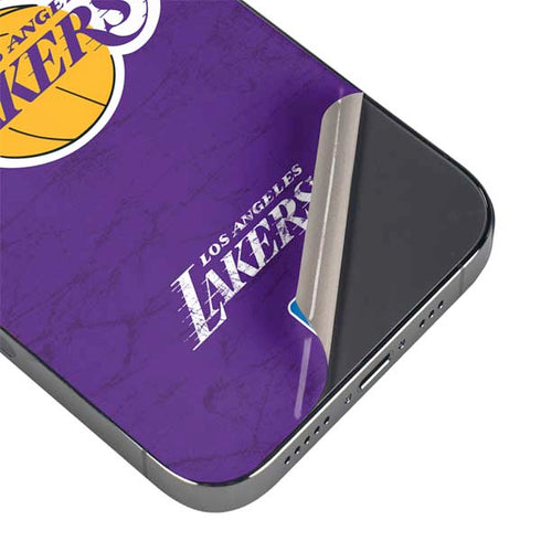 NBA Los Angeles Lakers Purple Primary Logo iPhone 14 Pro Max Skin