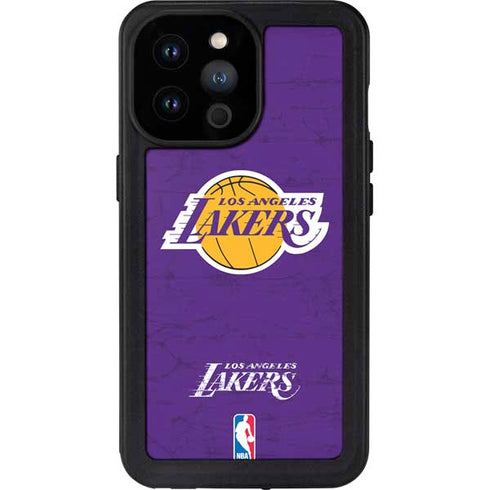 NBA Los Angeles Lakers Purple Primary Logo iPhone 14 Pro Max Waterproof Case