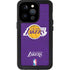 NBA Los Angeles Lakers Purple Primary Logo iPhone 14 Pro Waterproof Case