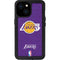 NBA Los Angeles Lakers Purple Primary Logo iPhone 15 Waterproof Case