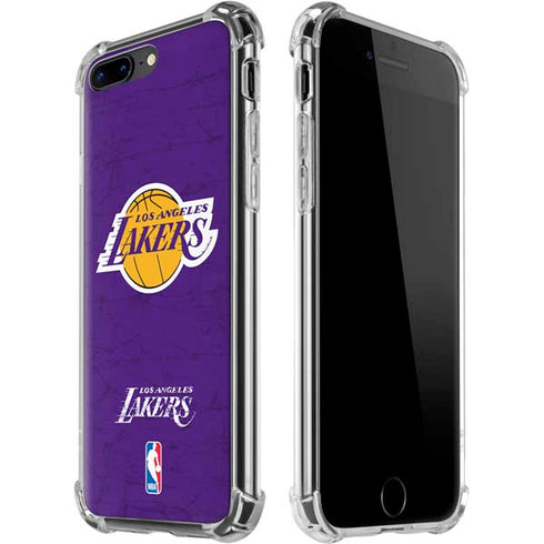 NBA Los Angeles Lakers Purple Primary Logo iPhone 7/8 Plus Clear Case