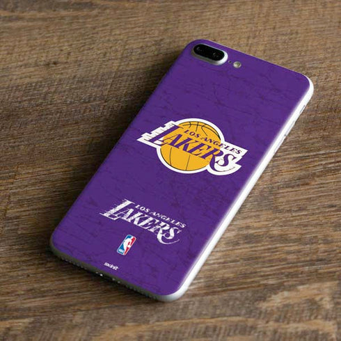 NBA Los Angeles Lakers Purple Primary Logo iPhone 8 Plus Skin