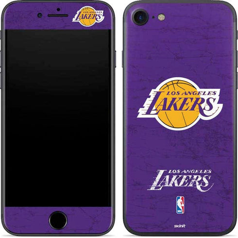 NBA Los Angeles Lakers Purple Primary Logo iPhone 8 Skin