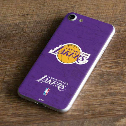 NBA Los Angeles Lakers Purple Primary Logo iPhone 8 Skin