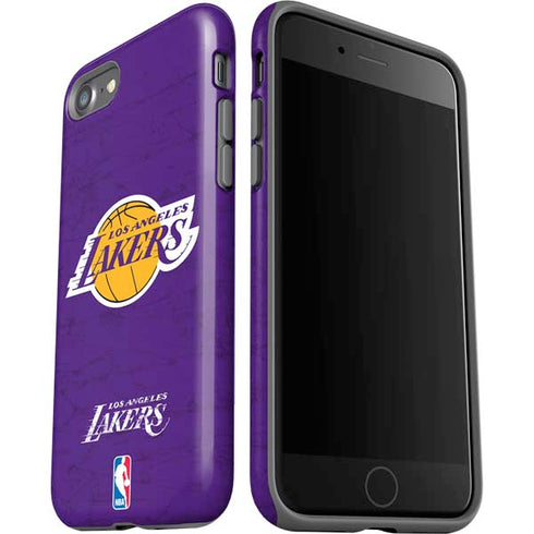 NBA Los Angeles Lakers Purple Primary Logo iPhone SE (2nd & 3rd Gen) Pro Case