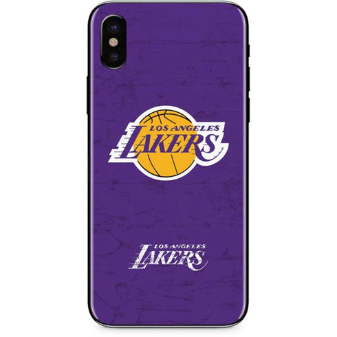 NBA Los Angeles Lakers Purple Primary Logo iPhone X Skin