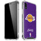 NBA Los Angeles Lakers Purple Primary Logo iPhone XR Clear Case