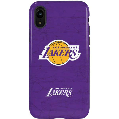 NBA Los Angeles Lakers Purple Primary Logo iPhone XR Pro Case