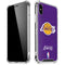 NBA Los Angeles Lakers Purple Primary Logo iPhone XS Max Clear Case