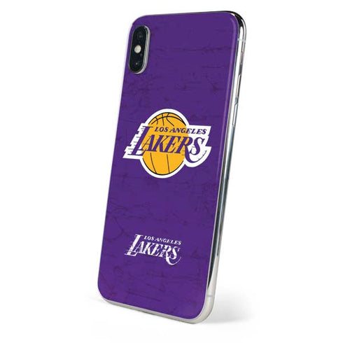 NBA Los Angeles Lakers Purple Primary Logo iPhone XS Skin