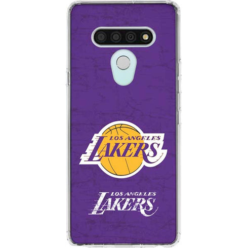NBA Los Angeles Lakers Purple Primary Logo LG Stylo 6 Clear Case