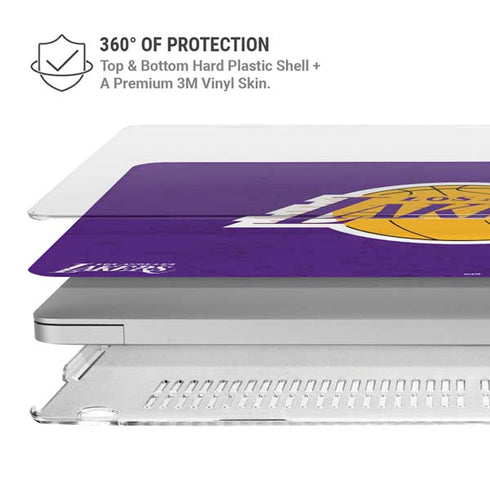 NBA Los Angeles Lakers Purple Primary Logo MacBook Air 13in M1 (2021) Case plus Skin