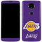 NBA Los Angeles Lakers Purple Primary Logo Moto E5 Plus Skin