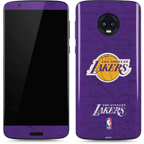 NBA Los Angeles Lakers Purple Primary Logo Moto G6 Skin