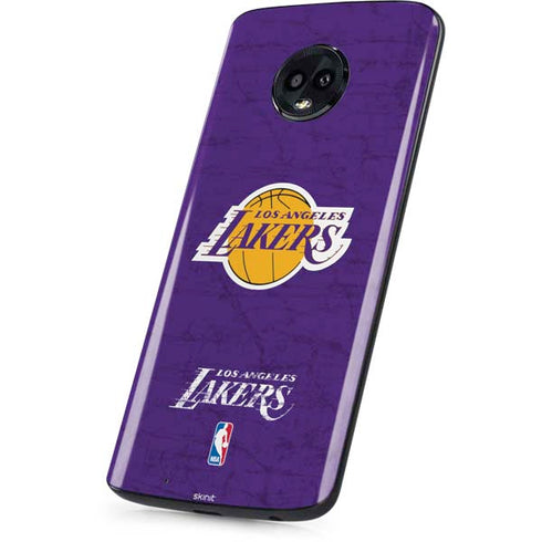 NBA Los Angeles Lakers Purple Primary Logo Moto G6 Skin