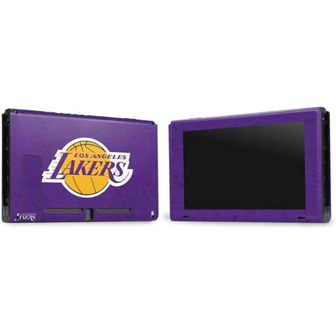 NBA Los Angeles Lakers Purple Primary Logo Nintendo Switch Bundle Skin