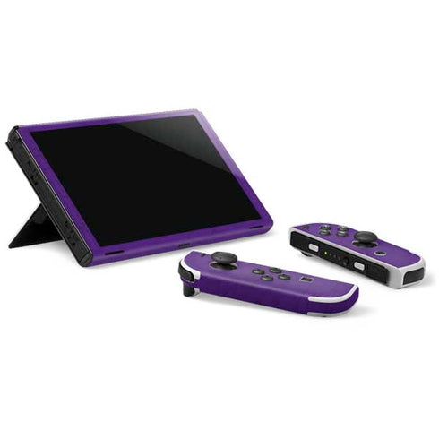 NBA Los Angeles Lakers Purple Primary Logo Nintendo Switch OLED (2021) Skin