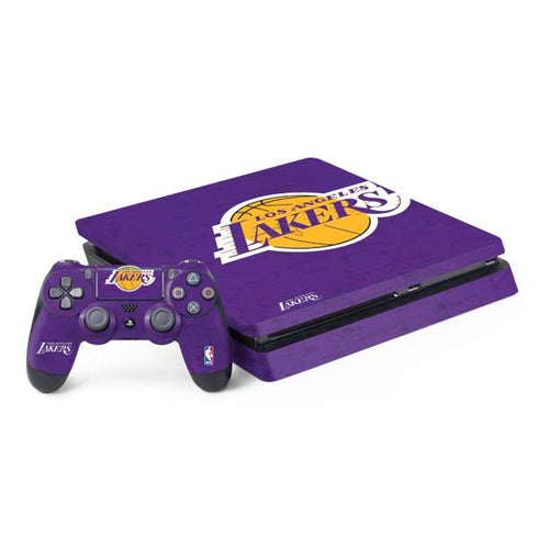 NBA Los Angeles Lakers Purple Primary Logo PS4 Slim Bundle Skin