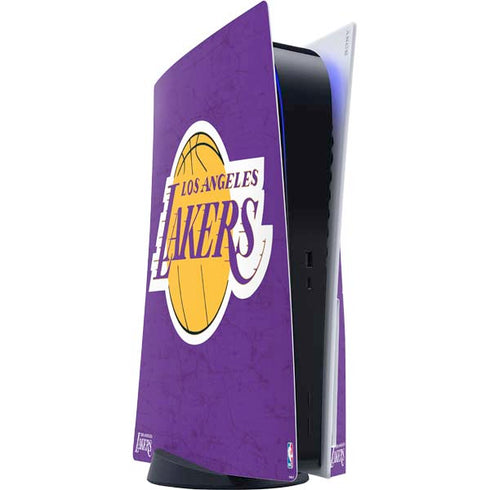 NBA Los Angeles Lakers Purple Primary Logo PS5 Console Skin