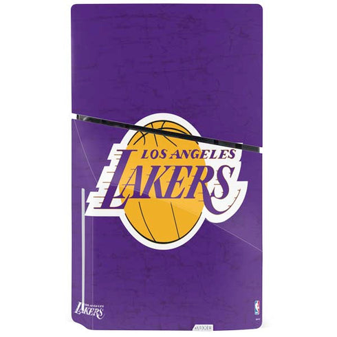NBA Los Angeles Lakers Purple Primary Logo PS5 Slim Disk Bundle Skin