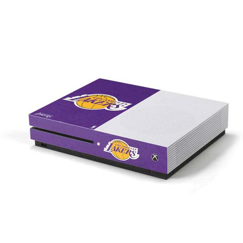 NBA Los Angeles Lakers Purple Primary Logo Xbox One S Console Skin