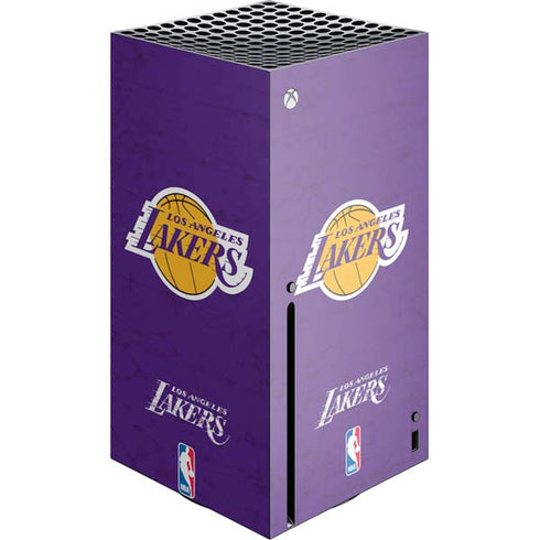 NBA Los Angeles Lakers Purple Primary Logo Xbox Series X Console Skin