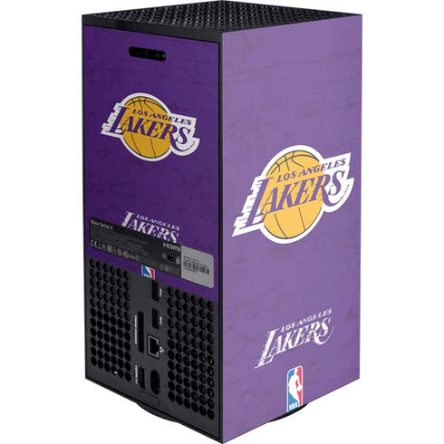 NBA Los Angeles Lakers Purple Primary Logo Xbox Series X Console Skin