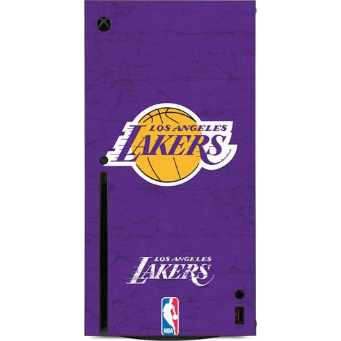 NBA Los Angeles Lakers Purple Primary Logo Xbox Series X Console Skin